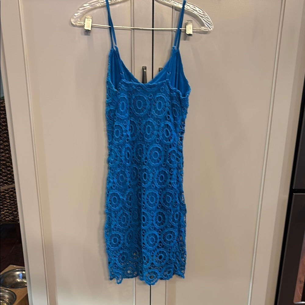 Jack blue crocheted dress sz 4 - Picture 3 of 6